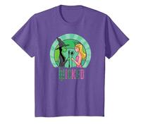 Wicked Glinda & Elphaba Sketched T-Shirt, Enfant, Violet Chiné, 4 Ans