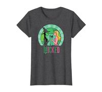 Wicked Glinda & Elphaba Sketched T-Shirt, Femme, Chiné Foncé, M