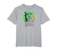 Wicked Glinda & Elphaba Sketched T-Shirt, Homme Grandes Tailles, Gris Chiné, 6X Tall