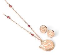 WICKED Glinda Ensemble collier et boucles d'oreilles à tige, taille unique, Alliage de zinc : 93 % zinc + 3 % cuivre + 4 % aluminium, Pas de gemme