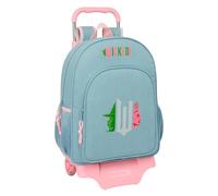 Wicked Grand sac à dos d'écolier avec chariot, sac à dos pour enfants, adaptable au chariot, idéal pour les écoliers, confortable et polyvalent, qualité et résistance, 33 x 15 x 42 cm