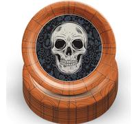 Wicked Hauntings Lot de 20 assiettes rondes en carton Motif crâne 25,4 cm Multicolore