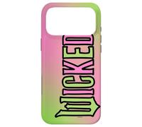Wicked Logo Pink and Green Playful Cartoon Style Coque pour iPhone 17 Pro Max