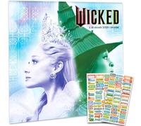 Wicked Movie Calendrier 2026 - Deluxe 2026 Méchante sorcière de l'Ouest avec Elphaba et Glinda Calendrier mural avec plus de 100 autocollants de rappel