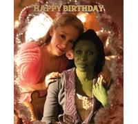 Wicked Movie Carte d'anniversaire - Carte de vœux de théâtre musical inspirée d'Elphaba et Glinda - Parfaite pour les fans méchants et les amateurs de Broadway