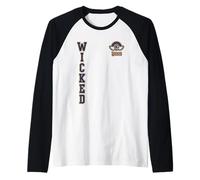 Wicked Movie Vertical Collegiate Logo Manche Raglan