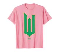 Wicked Movie W Logo Green Goes Good With Pink T-Shirt
