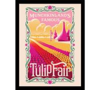 Wicked Munchkinland - Impression collector encadrée - Souvenirs de Broadway, impression d'art encadrée de scène emblématique, décoration d'intérieur pour les méchants amateurs de musique, décoration