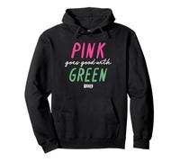 Wicked Pink Goes Good With Green Sweat à Capuche