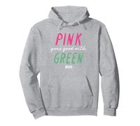 Wicked Pink Goes Good with Green Sweat à Capuche, Unisexe pour Adultes, Gris Chiné, XXL