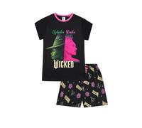 WICKED Pyjama court en coton pour femme, Noir , 40-42
