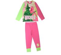 WICKED Pyjama officiel pour fille, 2 pièces, rose/vert, âge 4-12 ans, multicolore, 7-8 ans