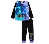 WICKED Pyjama pour fille - Elphaba et Glinda - Doux au toucher - 7-8 à 14-15 ans, Noir , 11-12 ans