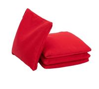 Wicked Wood Games Sacs Cornhole - ACL REC - 1 x 4 Officiel Conforme à la Norme ACL - Rouge