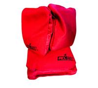 Wicked Wood Sacs à cornhole double face 1 x 4, certifié officiellement ACL Rec, remplissage en granulés de qualité supérieure pour des lancers précis, pour joueurs de loisirs et de compétition (rouge)
