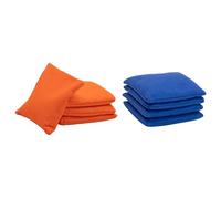 Wicked Wood Sacs de cornhole - 2 x 4 sous licence officielle ACL - 15 x 15 cm - 450 g - ACL REC - Orange/bleu