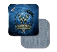 Wicked Wood Whistle Cornhole Bags 2026 - ACL Pro Series - Lot de 4 sacs de cornhole professionnels - Deux côtés de jeu (Fast & Carpet) - Garnissage en résine Tri-Blend - 15 x 15 cm, environ 450 g