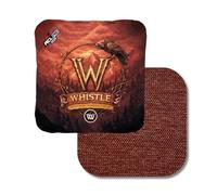 Wicked Wood Whistle Cornhole Bags 2026 - ACL Pro Series - Lot de 4 sacs de cornhole professionnels - Deux côtés de jeu (Fast & Carpet) - Garnissage en résine Tri-Blend - 15 x 15 cm, environ 450 g