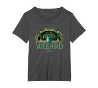 Wicked You’re Off to Meet The Wizard T-Shirt, Femme Grandes Tailles, Chiné Foncé, 1X