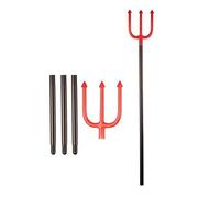 WickedFun® Costume d'Halloween - 100 cm - Diable - Fourchette trident - Rouge - Accessoire de costume d'Halloween