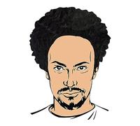 WickedFun® Perruque afro bouclée unisexe pour adulte - Accessoire de déguisement des années 70 - Noir