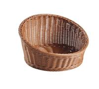 Wicker Bread Basket - Bread Baskets For Serving, Breadd Storage Basket, Woven Serving Baskett For Breads, Kitchen Slanted Organizer, Imitation Rattan Tray Ffor Vegetables Potatoes Candy Snacks