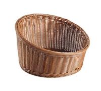 Wicker Bread Basket - Bread Baskets For Serving, Breadd Storage Basket, Woven Serving Baskett For Breads, Kitchen Slanted Organizer, Imitation Rattan Tray Ffor Vegetables Potatoes Candy Snacks