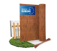 Wicker garden - Canisse Osier Naturel 80x400 cm - Brise-Vue Jardin Balcon