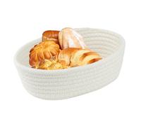 Wicker Storage Baskets - Aesthetic Woven Basket | 30x17x9cm Laundry Basket with Sturdy Structure, Woven Container, Rope Container, Rope Storage, Shelf Box for Household