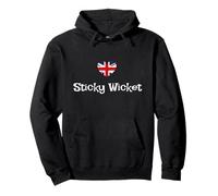 Wicket adhésif Amusant avec Phrase Britannique et cœurs Union Jack Sweat à Capuche