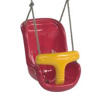 WICKEY Accessoires de balançoire Siège bébé divisé ( 2 pièces ) Tour de jeux, portique de balançoire ou portique d'escalade - rouge-jaune