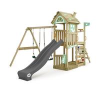 WICKEY Aire de jeux Portique bois FarmFlyer avec balançoire et toboggan