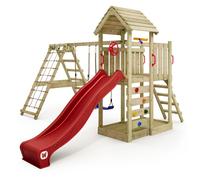 WICKEY Aire de jeux RocketFlyer avec balançoire & toboggan rouge