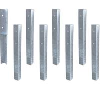 WICKEY Ancrage de sol Ancrage d'angle SolidLock 8 pcs. pour tour de jeux & balançoire, ancrage, ancrage de poteau pour échafaudage à grimper & clôture de jardin