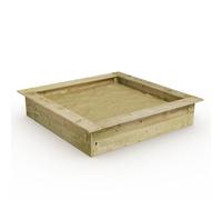 Wickey Bac à Sable King Kong - Vaste Espace de Jeu 145x145 cm, Bois de Qualité Supérieure, Design Robuste, Idéal pour Activités Créatives en Extérieur, Parfait pour Familles