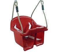 Wickey Balançoire d'extérieur en plastique pour bébé - Sûr et confortable avec ceintures de sécurité - Balançoire pour enfant pour tour de jeu, cadre d'escalade, jouet d'extérieur