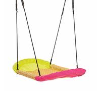 WICKEY Balançoire nid Grandoh 170X70 cm Enfants Tour de jeux Balançoire Accessoires- rose