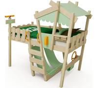 WICKEY Lit d'enfant surélevé CrAzY Snuggy - bâche Lit d'intérieur 90 x 200 cm, lit superposé - vert pastel