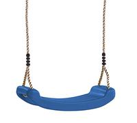 WICKEY Siège de balançoire de jardin en plastique pour enfants, petite balançoire pour tout-petits, planche à bascule, bleu
