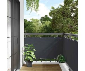 Wicterencia Brise-vue pour balcon - Anthracite - En PVC - 300 x 90 cm - Longueur du câble de 24 m - Avec œillets renforcés en aluminium - Pour balcon, terrasse, protection contre le vent