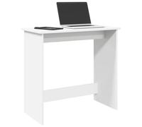 Wicterencia Bureau d'ordinateur blanc 80 x 40 x 75 cm en bois avec espace de rangement, design ergonomique, peu encombrant, réglable en hauteur et pliable pour le bureau, la chambre d'enfant et les