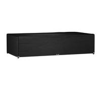 Wicterencia Housse de protection rectangulaire pour meubles de jardin - 315 x 160 x 75 cm - 12 œillets - Bâche en polyéthylène avec œillet en aluminium - Protection UV - Pour salon de jardin, table