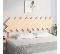 Wicterencia Tête de lit - 178 x 3 x 80,5 cm - En pin massif - Décoration murale rustique - Dossier pour chambre à coucher, chambre d'amis, lit double ou simple, convient pour kit de montage et