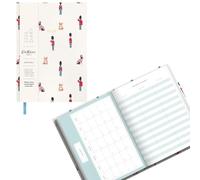 Widdle Gifts 2025 Diary Cath Kidston A6 Guards Ditsy Week to View Diary with Monthly Planner