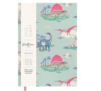 Widdle Gifts Cath Kidston Agenda semainier 2026 avec planificateur mensuel relié en tissu Motif dinosaure Format A5