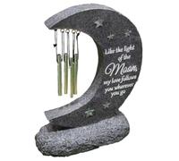 Widdop and Co Carillon à Vent commémoratif Graveside, extérieur Lune Amour Design Souvenir Hommage Grave Mémoire Cadeau TY138