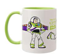 Widdop and Co. - Disney Buzz l'Éclair - Toy Story - Tasse en grès émaillé vert/blanc - Produit sous licence officielle Disney (325 ml).