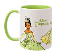 Widdop and Co. - Disney La Princesse et la Grenouille - Tasse Tiana - Vert/Blanc en grès émaillé Icônes et méchants - Produit sous licence officielle Disney (325 ml).