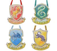 WIDDOP AND Co. Harry Potter Lot de 4 plaques murales à Suspendre - Hogwarts House Blasons