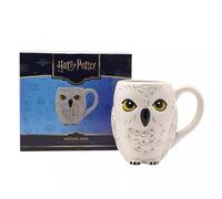 Widdop and Co Harry Potter Mug Hedwige 3D Back to Hogwarts en céramique, motif hibou blanc avec yeux jaunes